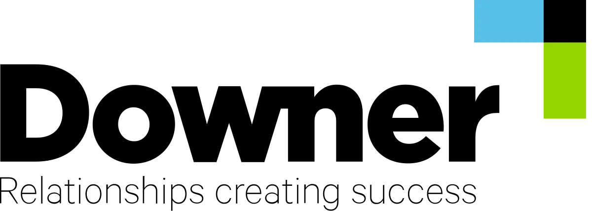 A black background with three rectangles in the top right corner: a light blue one at the top, a green one below it, and a smaller gray one below the green.