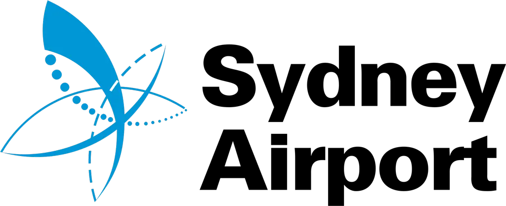 A blue abstract atomic symbol with dotted and solid curved lines appears to the left of the word "Innovative" in bold black text, followed by "Solutions" in lighter font.